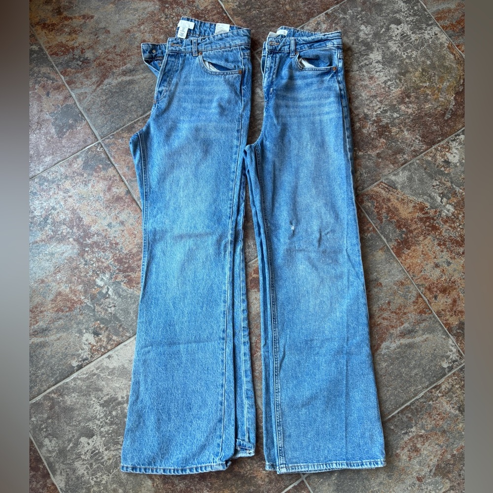 H&M Light Blue Denim Jeans - 2 PAIRS